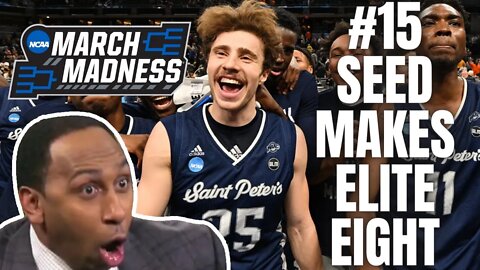 INSANE Cinderella 15 Seed Saint Peter's UPSETS Purdue, Makes It To Elite 8! | March MADNESS
