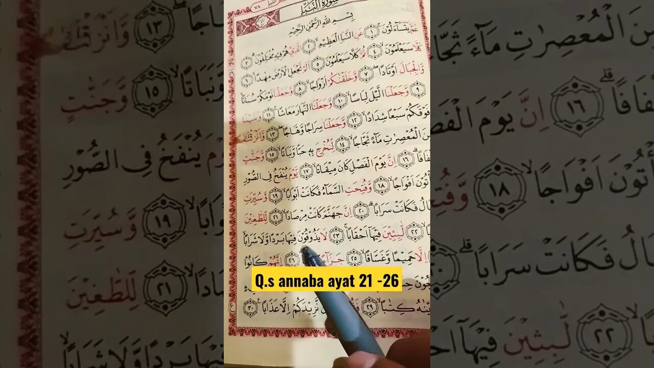 q.s annaba ayat 21- 25