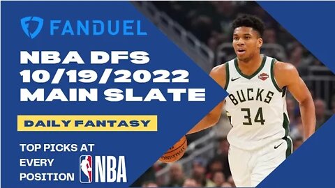 Dreams Top Picks for NBA DFS Today Main Slate 10/20/2022 Daily Fantasy Sports Strategy FANDUEL