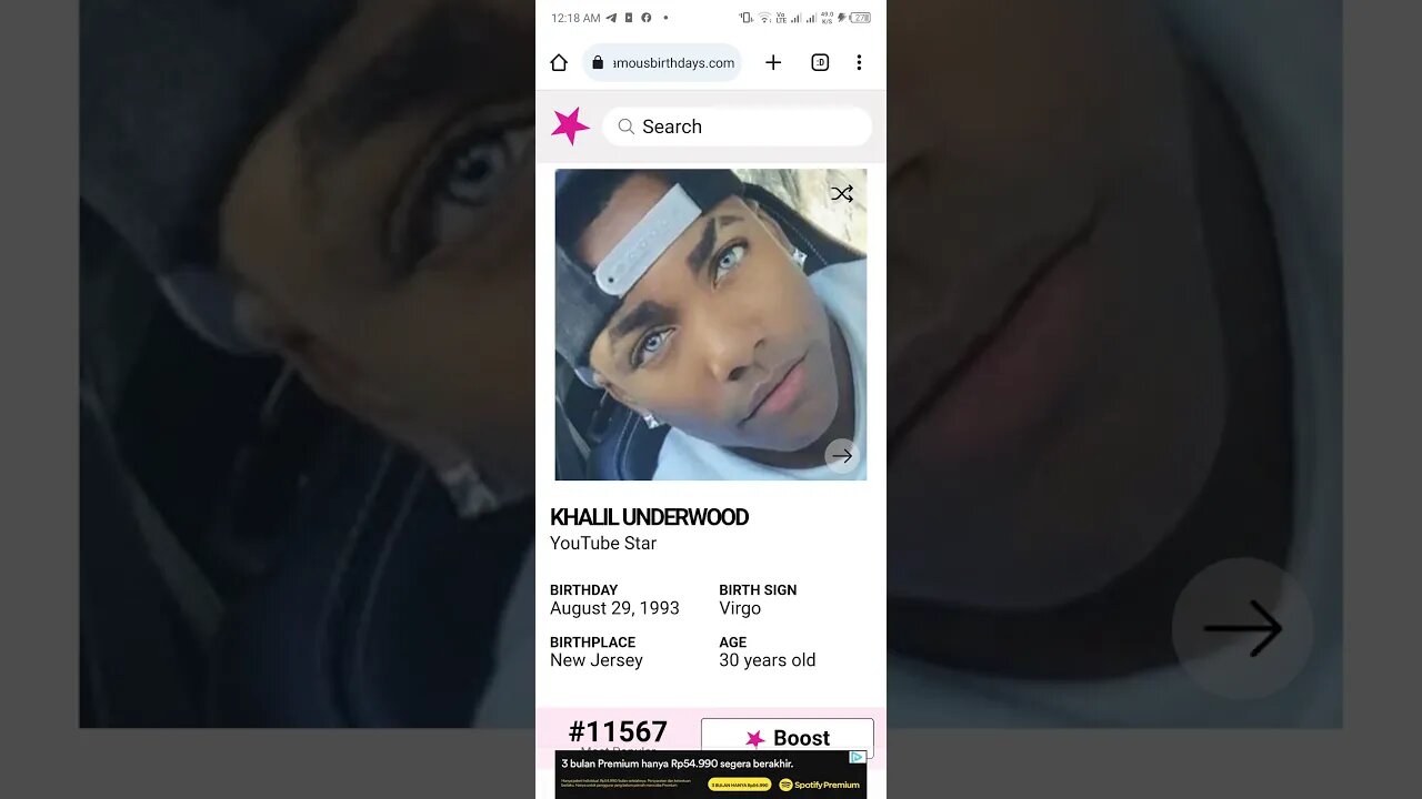 HAPPY 30 BIRTHDAY KHALIL UNDERWOOD