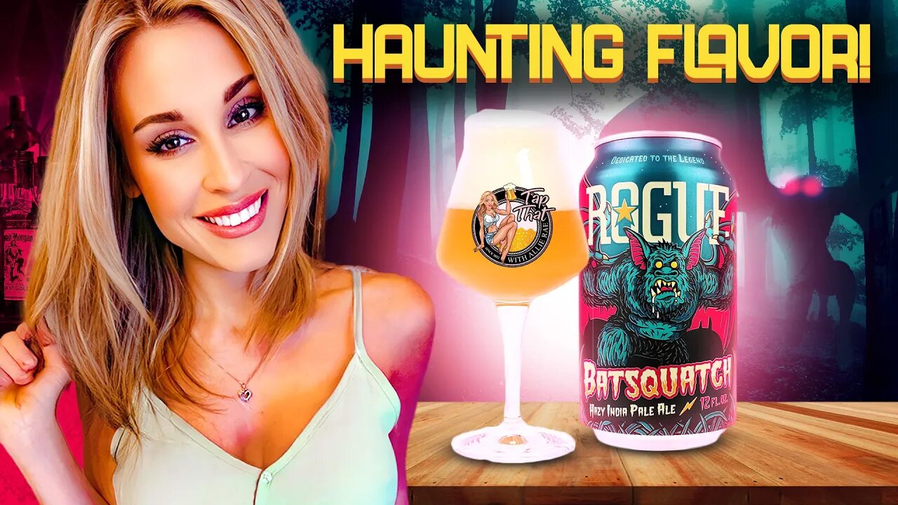 Flying Cryptid to the Rescue?! Rouge Ales Batsquatch Hazy IPA Craft Beer Review w/ @The Allie Rae​