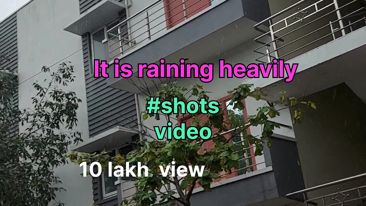 It is raining heavily. #shots #viral #shortvideo #viralvideo#