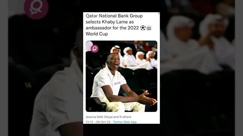 Khaby Lame Celebrating 2022 World Cup ambassadorship #shorts #worldcup #qatar