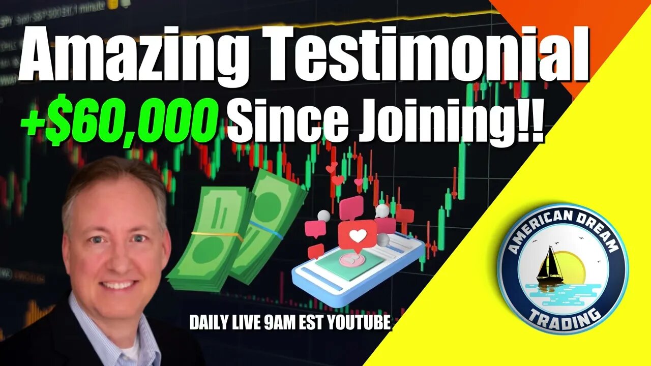 Amazing Testimonial +$60,000 Since Joining Stock Market Success Story