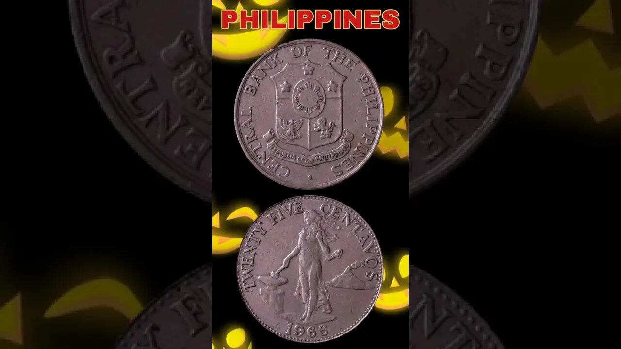 Philippines 25 Centavos 1966.#shorts #coinnotesz