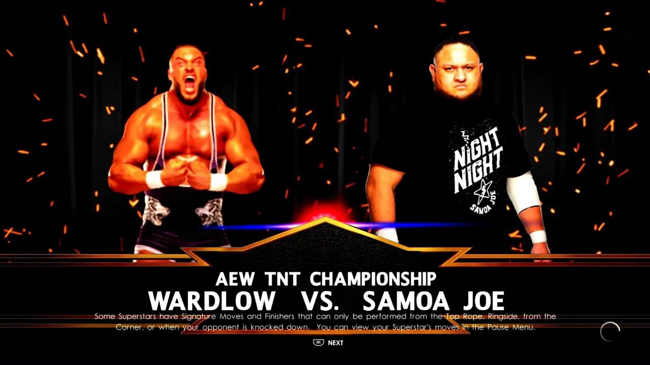 AEW Dynamite Wardlow vs Samoa Joe for the TNT Championship