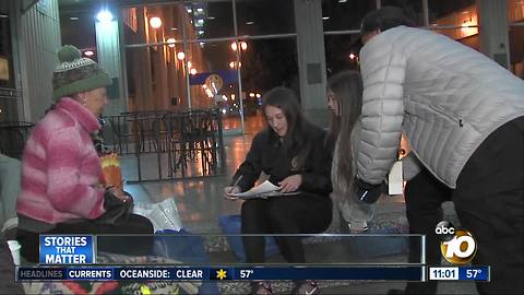 Volunteers count San Diego's homeless population