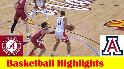 Alabama vs #4 Arizona Basketball Game Highlights 12 20 2023