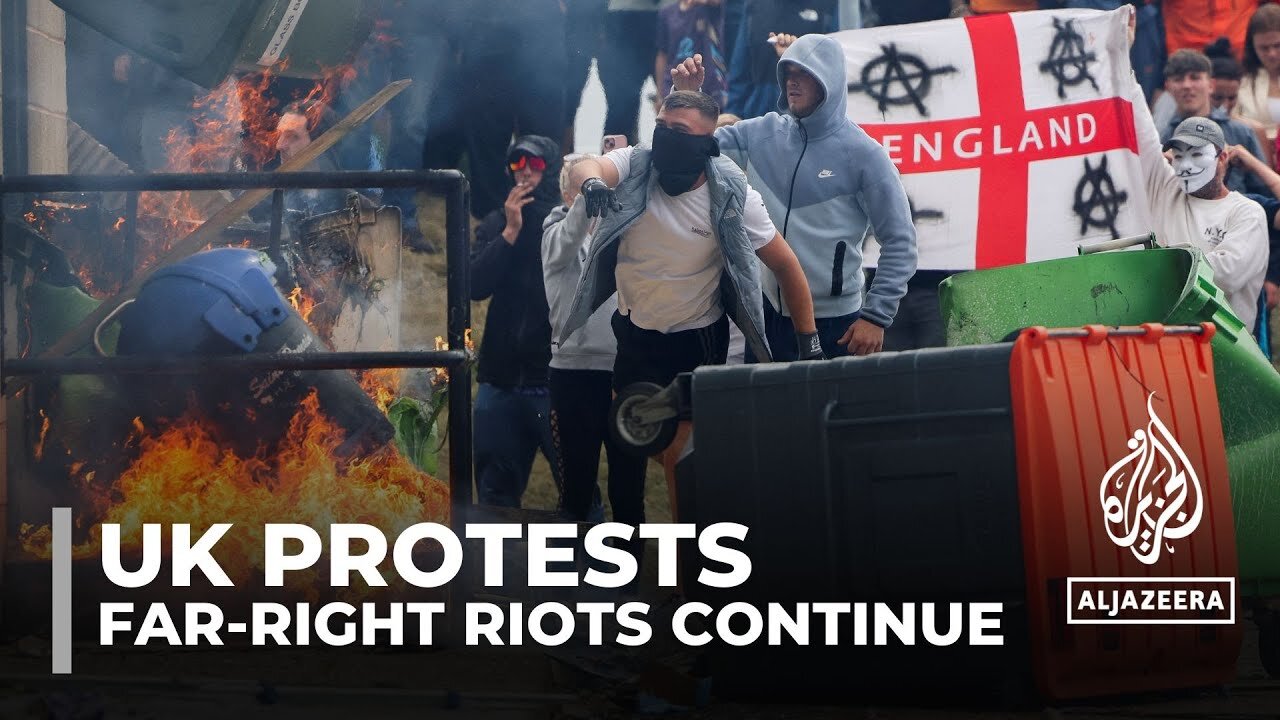 Far-right rioters attack asylum seeker hotels in UK’s Rotherham, Tamworth | NE