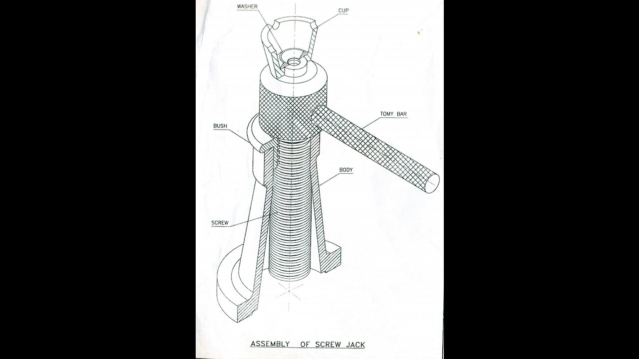 Screw Jack assembly 3D modeling (Part-1 Main body)