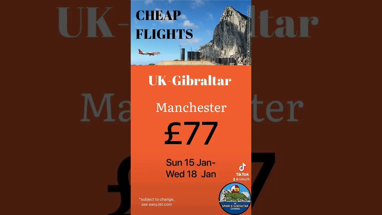 Flight Deals UK to Gibraltar #gibraltar #shorts