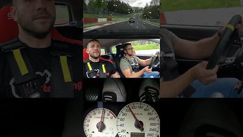 Honda Civic SCREAMING Past Porsches! #nurburgring #k20 #typeR