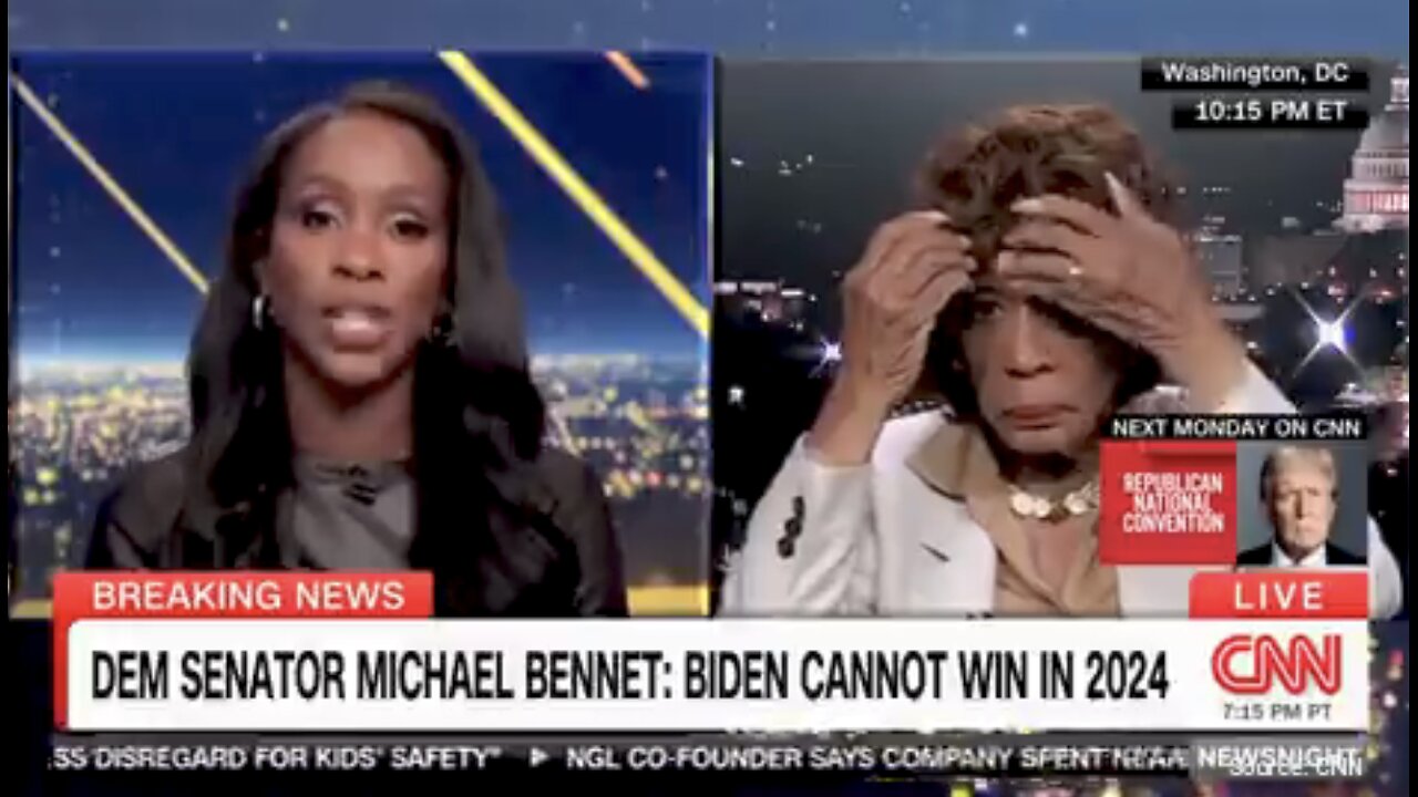 WATCH: Maxine Waters Has 26-Second-Long Wig-Induced Malfunction On CNN