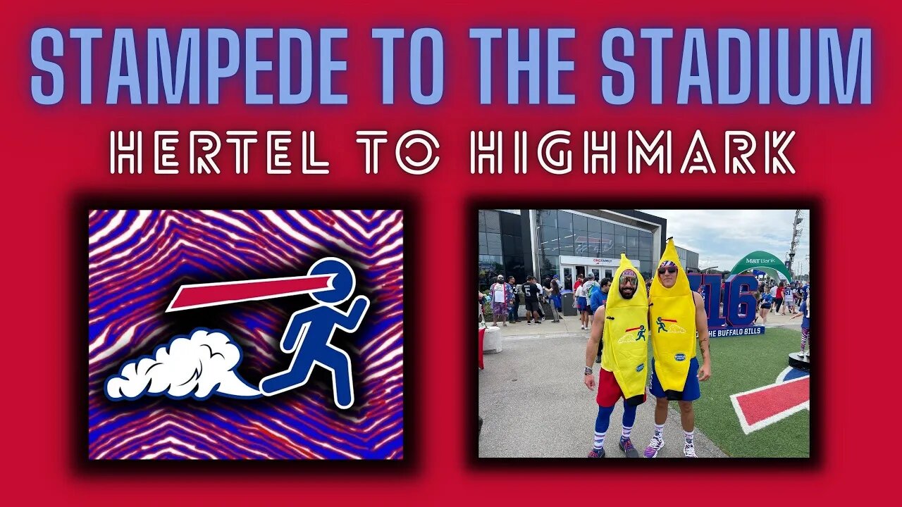 I ran 17 MILES to the Buffalo Bills home opener in a banana costume!