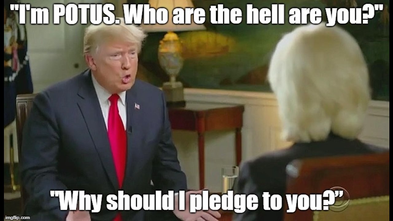 Trump to Lesley Stahl: "Why should I pledge to you?”