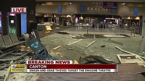 Smash and grab thieves target Canton Emagine theatre