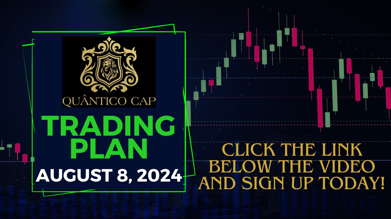 QuanticoCap Trading Plan - 8 August 2024 | Make Money Online Day Trading Nasdaq