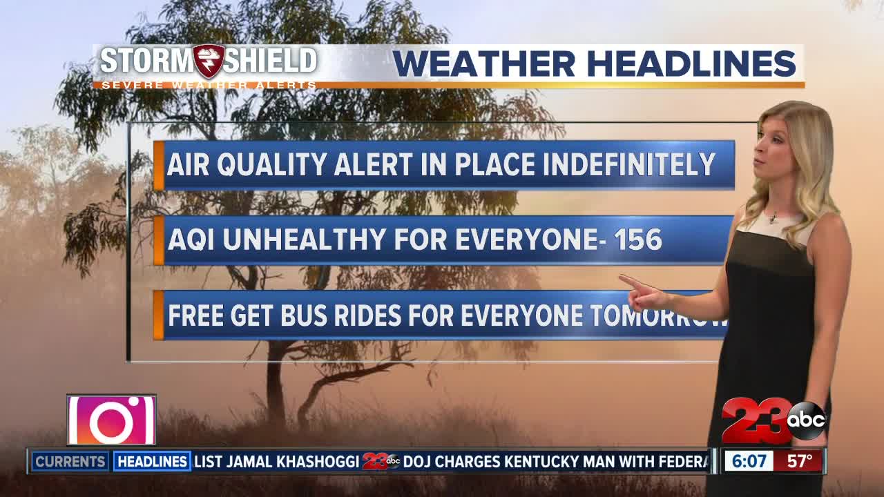 Free get bus rides on Saturday due to bad air quality