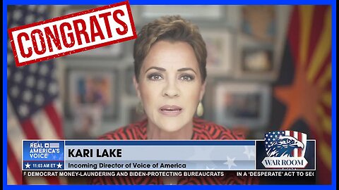 CONGRATULATIONS KARI LAKE, "A PERFECT FIT”-TRUMP TAPS KARI LAKE TO BE THE HEAD OF ‘VOICE OF AMERICA”