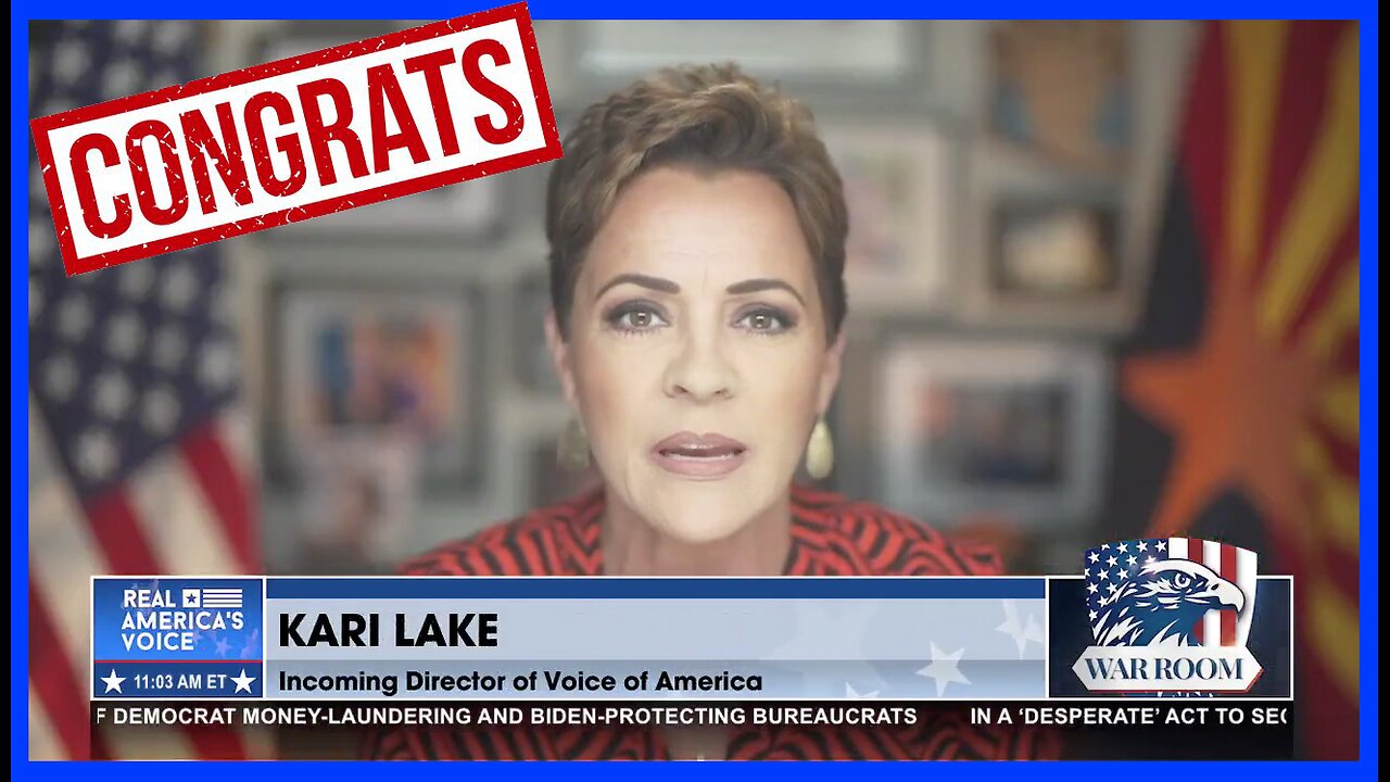 CONGRATULATIONS KARI LAKE, "A PERFECT FIT”-TRUMP TAPS KARI LAKE TO BE THE HEAD OF ‘VOICE OF AMERICA”