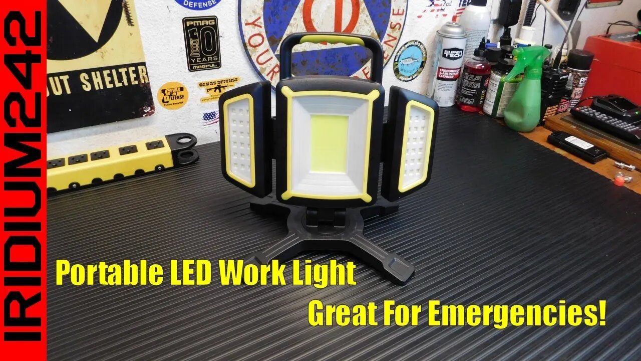 Light Up The Dark Portable LED Work Light Prepping Survival