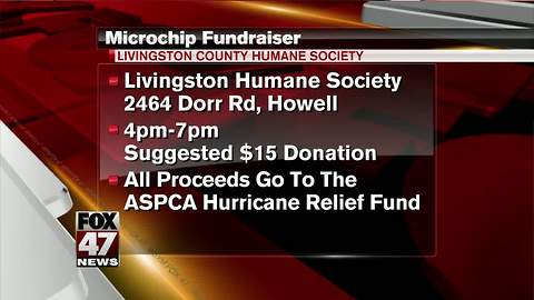 Humane Society of Livingston County hosts microchip fundraiser