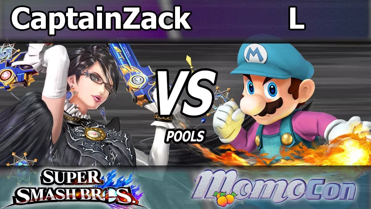 CaptainZack (Bayonetta) vs. CR2|L (Mario) - Wii U Pools - Momocon 2017