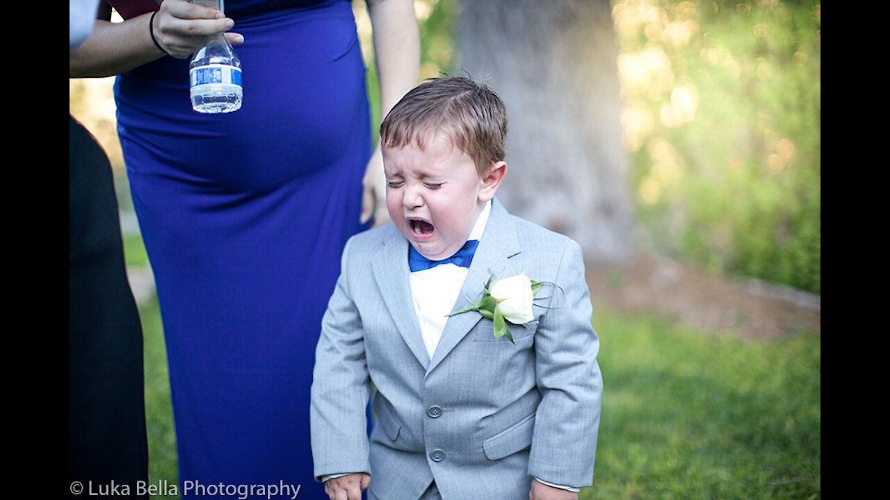 😂 Kids comedy to a Ring Bearer Fails 🤣