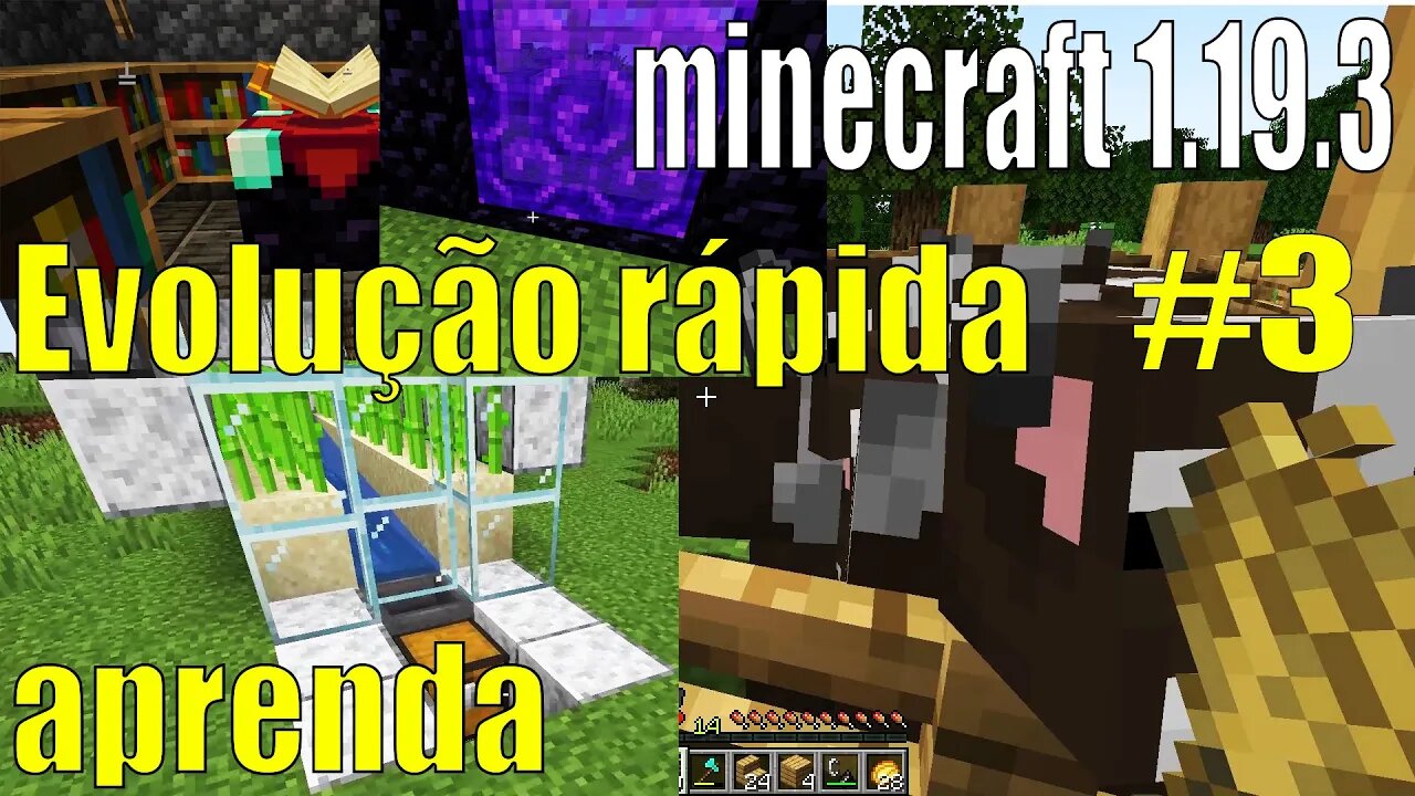 evolução rápida minecraft 1.19.3 #ep 3