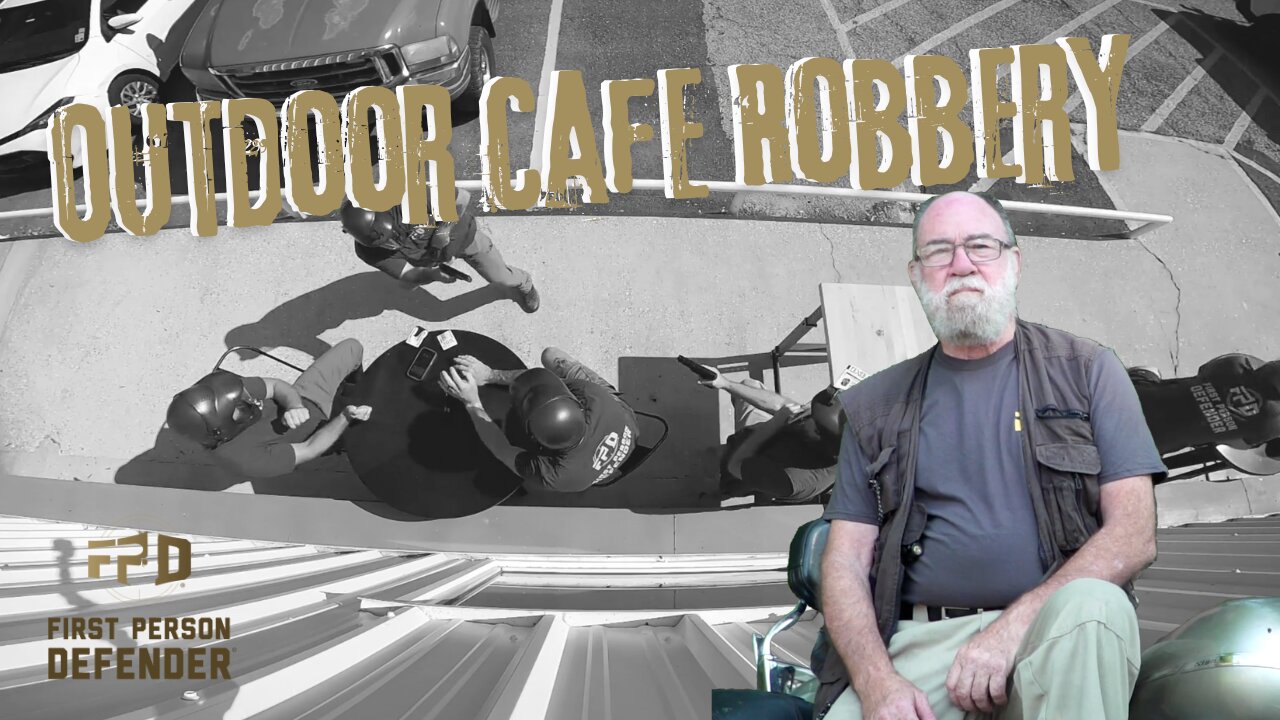 Armed Robbery at an Outdoor Cafe!