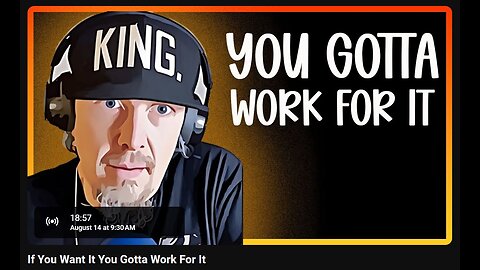 8-14-2024 SamanthaJean "If You Want It You Gotta Work For It" w/ live chat (starts at 21:00)