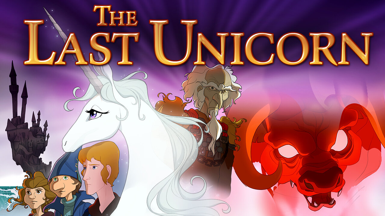 The Last Unicorn (1982 Animated Movie) | Fantasy/Adventure | An Entity (The Unicorn) Forgets Who it is After Becoming Human.. Just Like You Have, and Wants Human Experiences; EVEN WILLING to Be Mortal. It Became Addicted. This is it's Adventure.