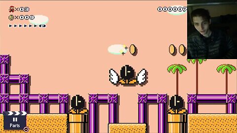 Super Mario Maker 2 Story Mode Twisting Through The Desert Sands Level Walkthrough With Commentary