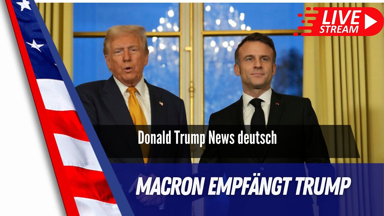 Macron empäfnt Trump im Elysee Palast wie einen amtierenden Präsidentn.