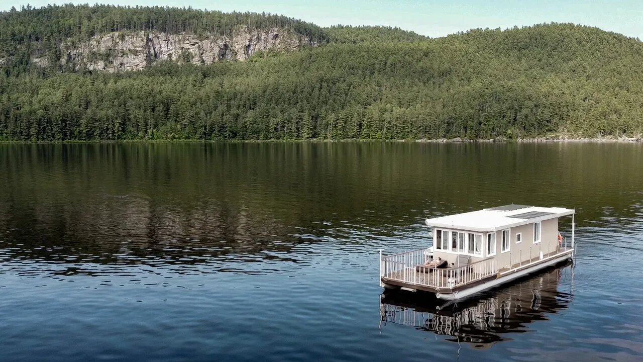 Summer's End on an Off-Grid Floating Tiny House