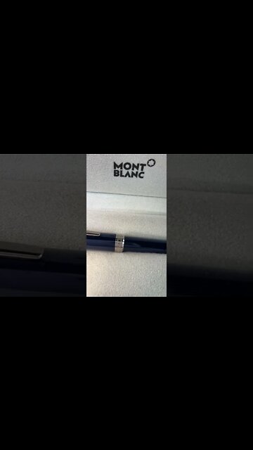 I had the privilege and honor today to receive a Montblanc writing instrument a.k.a. a very expensiv