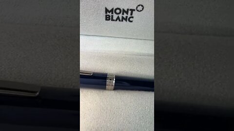 I had the privilege and honor today to receive a Montblanc writing instrument a.k.a. a very expensiv