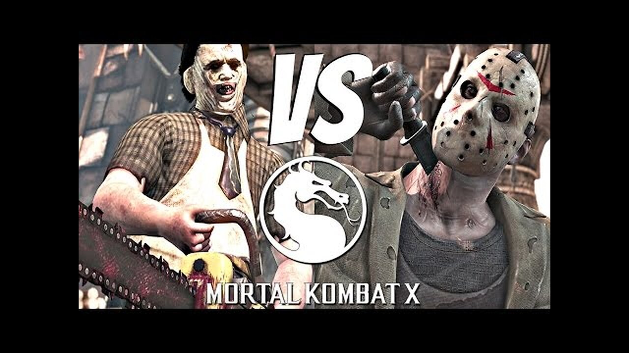 Mortal Kombat X - Jason Voorhees Vs. Leatherface (Chainsaw Massacre) Gameplay Fatality [1080p 60fps]