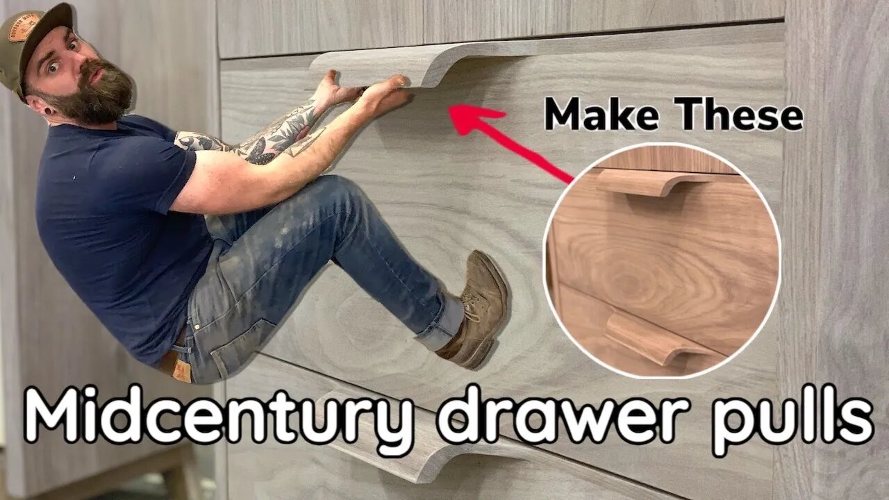 How to Make Wood Drawer Pulls | Mid Century Modern Woodworking