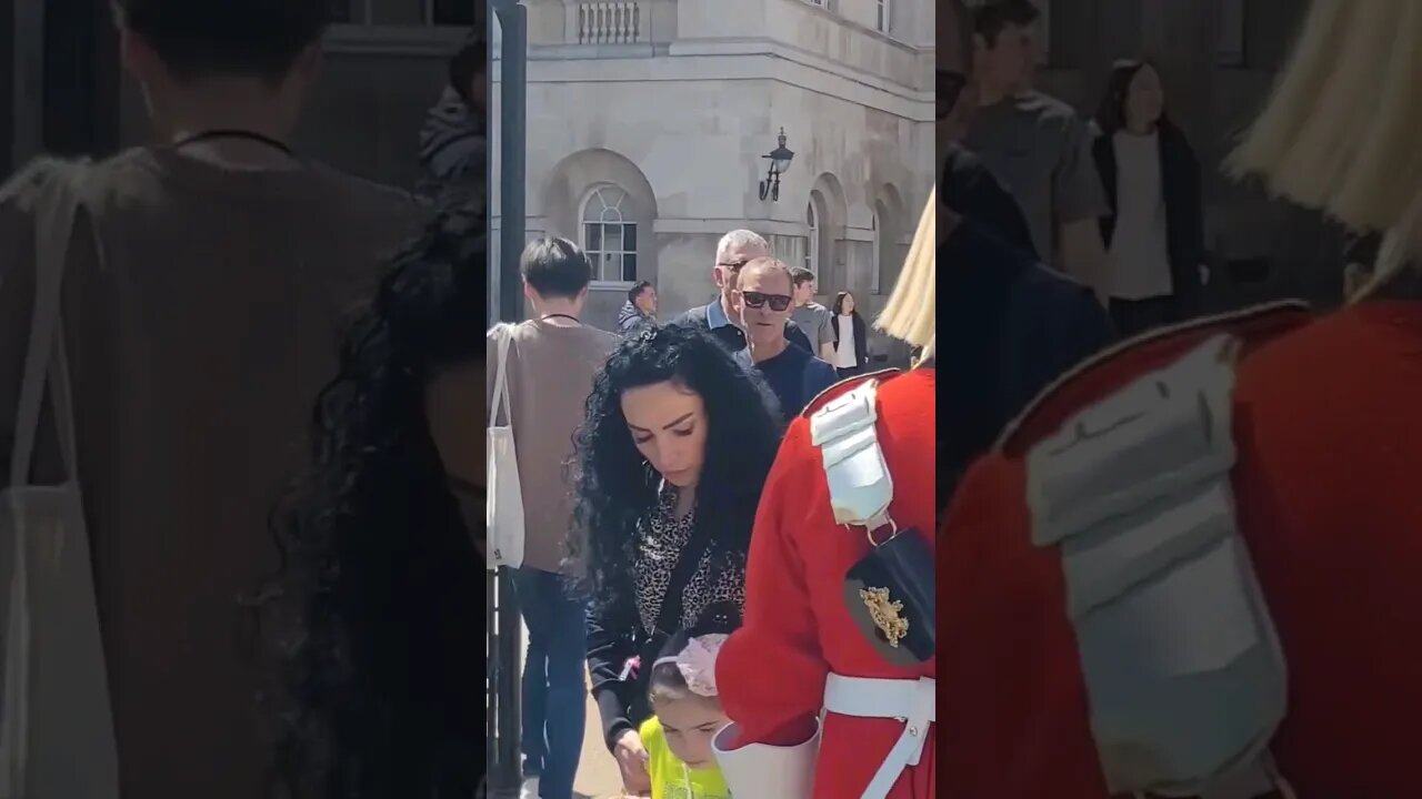 she thought he would say excuse me 😆 #horseguardsparade