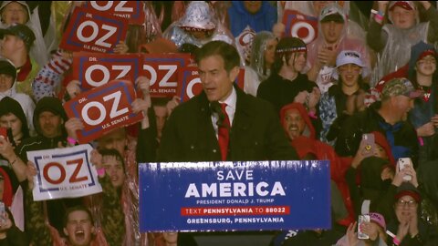 Dr. Mehmet Oz Remarks at Save America Rally in Greensburg, PA - 5/6/22