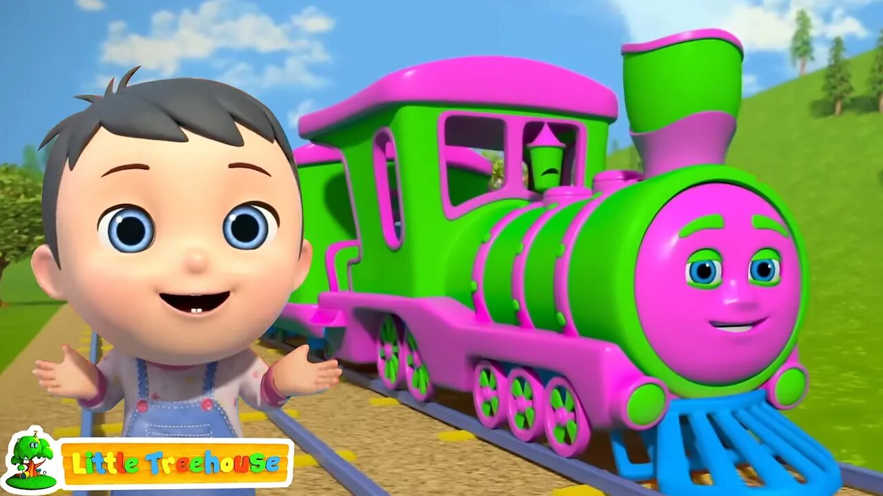 Wheels On the Train - Vehicle Song & Rhyme for Children