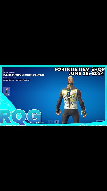 “NEW” VAULT BOY BACKBLING IS HERE! FORTNITE ITEM SHOP (June 28, 2024)