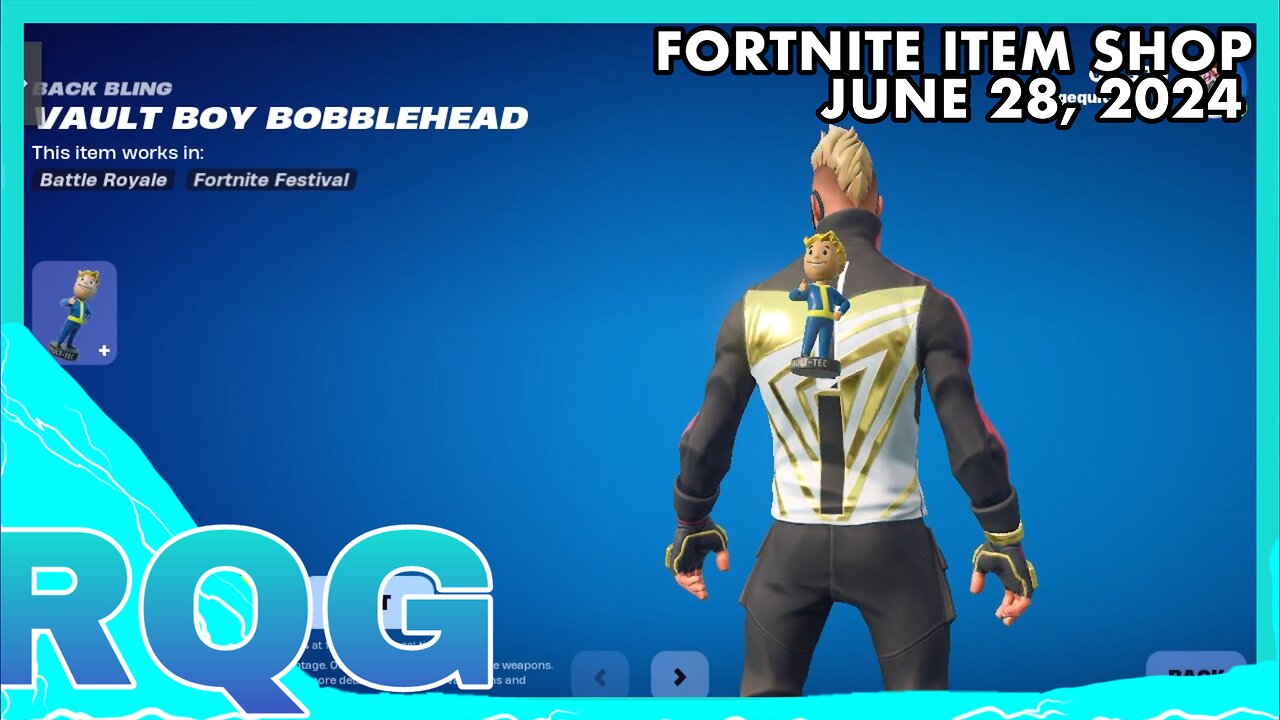 “NEW” VAULT BOY BACKBLING IS HERE! FORTNITE ITEM SHOP (June 28, 2024)