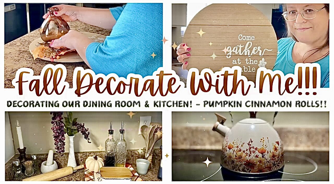 Fall Decorate with Me! Kitchen & Dining Room!!