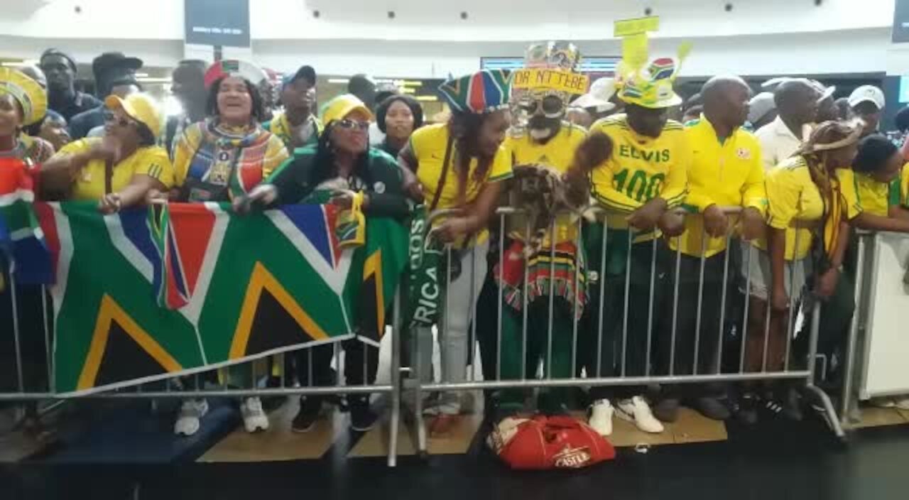 SOUTH AFRICA - Johannesburg - Bafana Bafana returns (video) (co3)