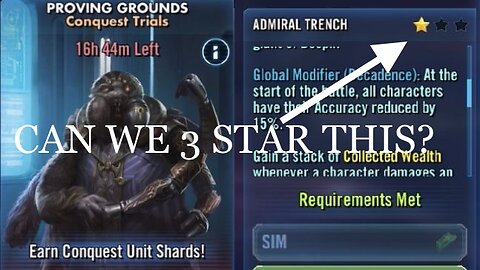 Revisiting Admiral Trench on Proving Grounds + 3 Starring TIE Interceptor Tier!
