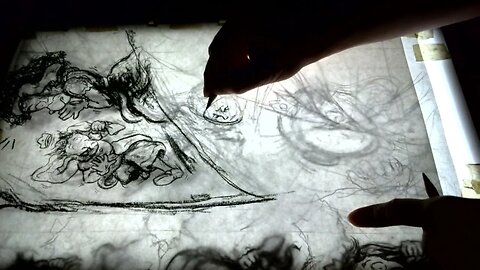 Timelapse Charcoal art for page 119