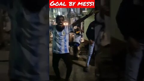 Goal by messi🇦🇷Argentina | Fans reaction⚽#shorts #viralshorts #youtubeshorts