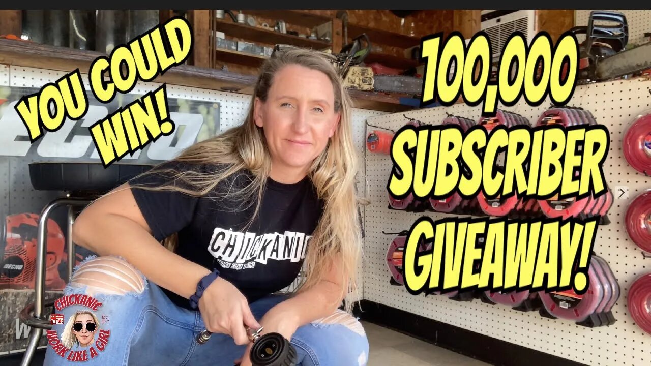 100,000 SUBSCRIBER ECHO CHAINSAW GIVEAWAY!! You can win this AWESOME PRIZE!!!